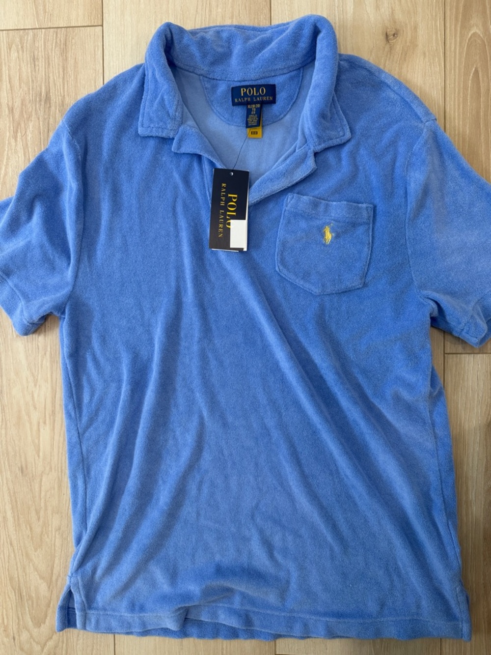 NWY Polo by Ralph Lauren Light Blue Terry Polo